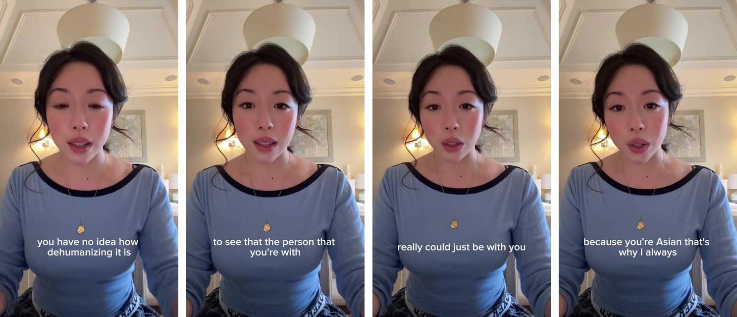 An Asian woman explains how dehumanizing it feels when a partner may be with her only because she is Asian