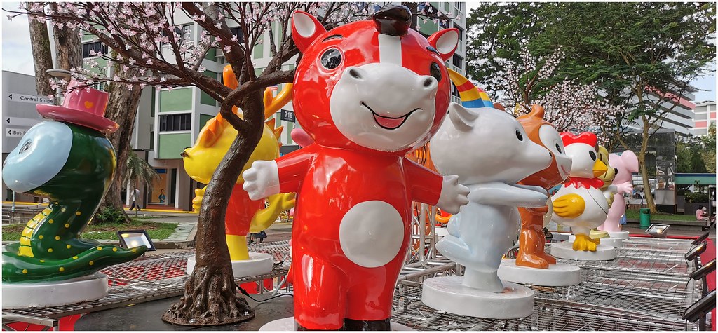 The twelve Chinese zodiac animals displayed together