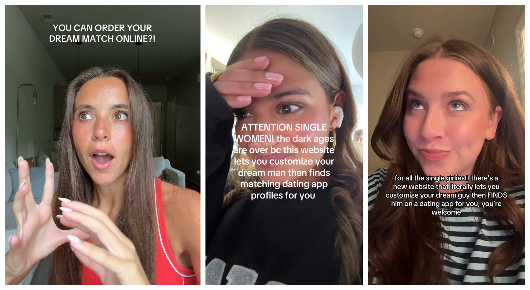The feed reaction chain — "You can order your dream match online?!"